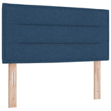 Letto a Sorgente LED con strisce LED Blu 90 x 190 cm Tessuto
