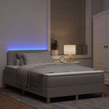 Letto a Sorgente LED con materasso Talpa 120 x 190 cm Tessuto