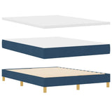 Letto a Sorgente LED con strisce LED Blu 160 x 200 cm Tessuto