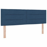 Letto a Sorgente LED con strisce LED Blu 160 x 200 cm Tessuto
