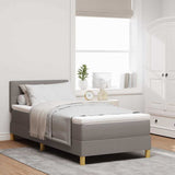 Letto a Sorgente LED con materasso Talpa 80 x 200 cm Tessuto
