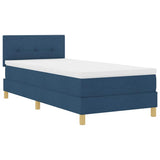 Letto a Sorgente LED con strisce LED Blu 90 x 190 cm Tessuto
