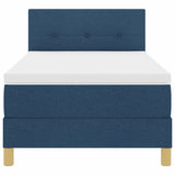 Letto a Sorgente LED con strisce LED Blu 90 x 190 cm Tessuto