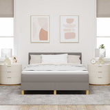 Letto a Sorgente LED con materasso Talpa 140 x 190 cm Tessuto