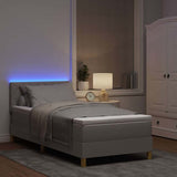 Letto a Sorgente LED con materasso Talpa 90 x 190 cm Tessuto