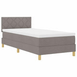 Letto a Sorgente LED con materasso Talpa 90 x 190 cm Tessuto