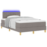 Letto a Sorgente LED con materasso Talpa 120 x 200 cm Tessuto