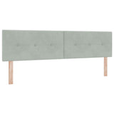 Letto a Sorgente LED Grigio chiaro 180 x 200 cm Velluto
