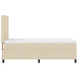 Letto a molle con materasso con led Crema 90 x 190 cm Tessuto