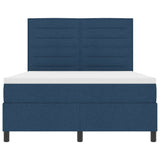 Letto a molle con materasso con led Blu 140 x 190 cm Tessuto