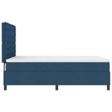 Letto a molle con materasso con led Blu 140 x 190 cm Tessuto
