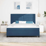 Letto a molle con materasso con led Blu 180 x 200 cm Tessuto