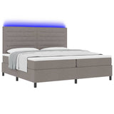 Letto a molle con materasso con led Talpa 200 x 200 cm Tessuto