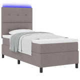 Letto a molle con strisce LED Talpa 90 x 190 cm Tessuto