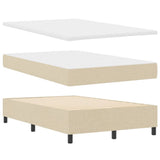 Letto a molle con materasso con led Crema 120 x 190 cm Tessuto