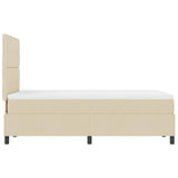 Letto a molle con materasso con led Crema 120 x 190 cm Tessuto