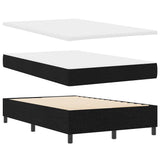 Letto a molle con materasso con led Nero 120 x 200 cm Tessuto