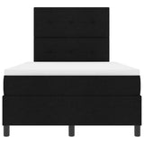 Letto a molle con materasso con led Nero 120 x 200 cm Tessuto