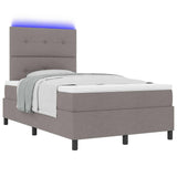 Letto a molle con strisce LED Talpa 120 x 200 cm Tessuto
