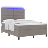 Letto a molle con strisce LED Talpa 160 x 200 cm Tessuto
