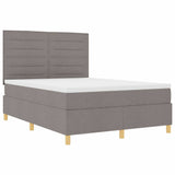 Letto a Sorgente LED con materasso Talpa 140 x 200 cm Tessuto