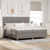 Letto a Sorgente LED con materasso Talpa 200 x 200 cm Tessuto