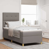Letto a Sorgente LED con testiera Talpa 90 x 190 cm Tessuto