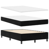 Letto a Sorgente LED con testiera Nero 120 x 190 cm Velluto