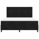 Letto a Sorgente LED con testiera Nero 180 x 200 cm Velluto