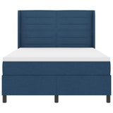 Letto a Sorgente LED con materasso Blu 160 x 200 cm Tessuto