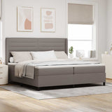 Letto a Sorgente LED con materasso Talpa 200 x 200 cm Tessuto