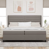 Letto a Sorgente LED con materasso Talpa 200 x 200 cm Tessuto