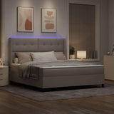 Letto a Sorgente LED con testiera Talpa 180 x 200 cm Tessuto