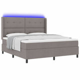 Letto a Sorgente LED con testiera Talpa 180 x 200 cm Tessuto