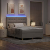 Letto a molle con strisce LED Talpa 160 x 200 cm Tessuto
