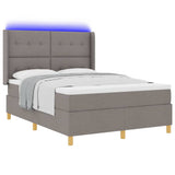 Letto a molle con strisce LED Talpa 160 x 200 cm Tessuto