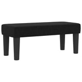 Letto a molle con testiera Nero 100 x 200 cm Tessuto
