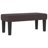 Letto a molle con testiera Marrone Scuro 100 x 200 cm Tessuto