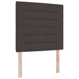 Letto a molle con testiera Marrone Scuro 100 x 200 cm Tessuto