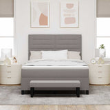Letto a molle con materasso Talpa 140 x 190 cm Tessuto