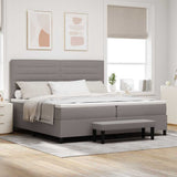 Letto a molle con testiera Talpa 200 x 200 cm Tessuto