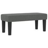 Letto a molle con materasso Grigio scuro 90 x 190 cm Tessuto