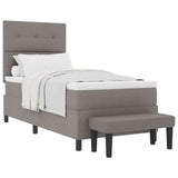 Letto a molle con testiera Talpa 90 x 190 cm Tessuto
