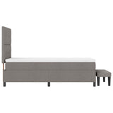 Letto a molle con testiera Talpa 90 x 190 cm Tessuto