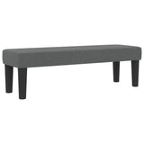 Letto a molle con cuscino Grigio scuro 140 x 190 cm Tessuto