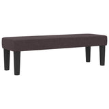 Letto a molle con testiera Marrone Scuro 140 x 200 cm Tessuto