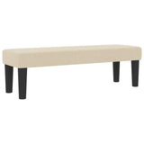 Letto a molle con testiera Crema 180 x 200 cm Tessuto