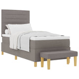 Letto a molle con testiera Talpa 200 x 90 cm Tessuto