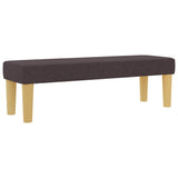 Letto a molle con testiera Marrone scuro 190 x 120 cm Tessuto