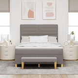 Letto a molle con testiera Talpa 200 x 140 cm Tessuto